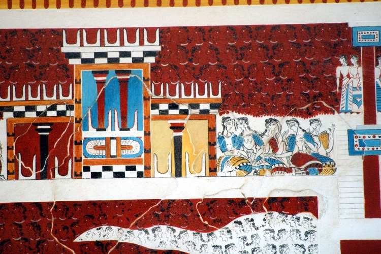 A fresco with women